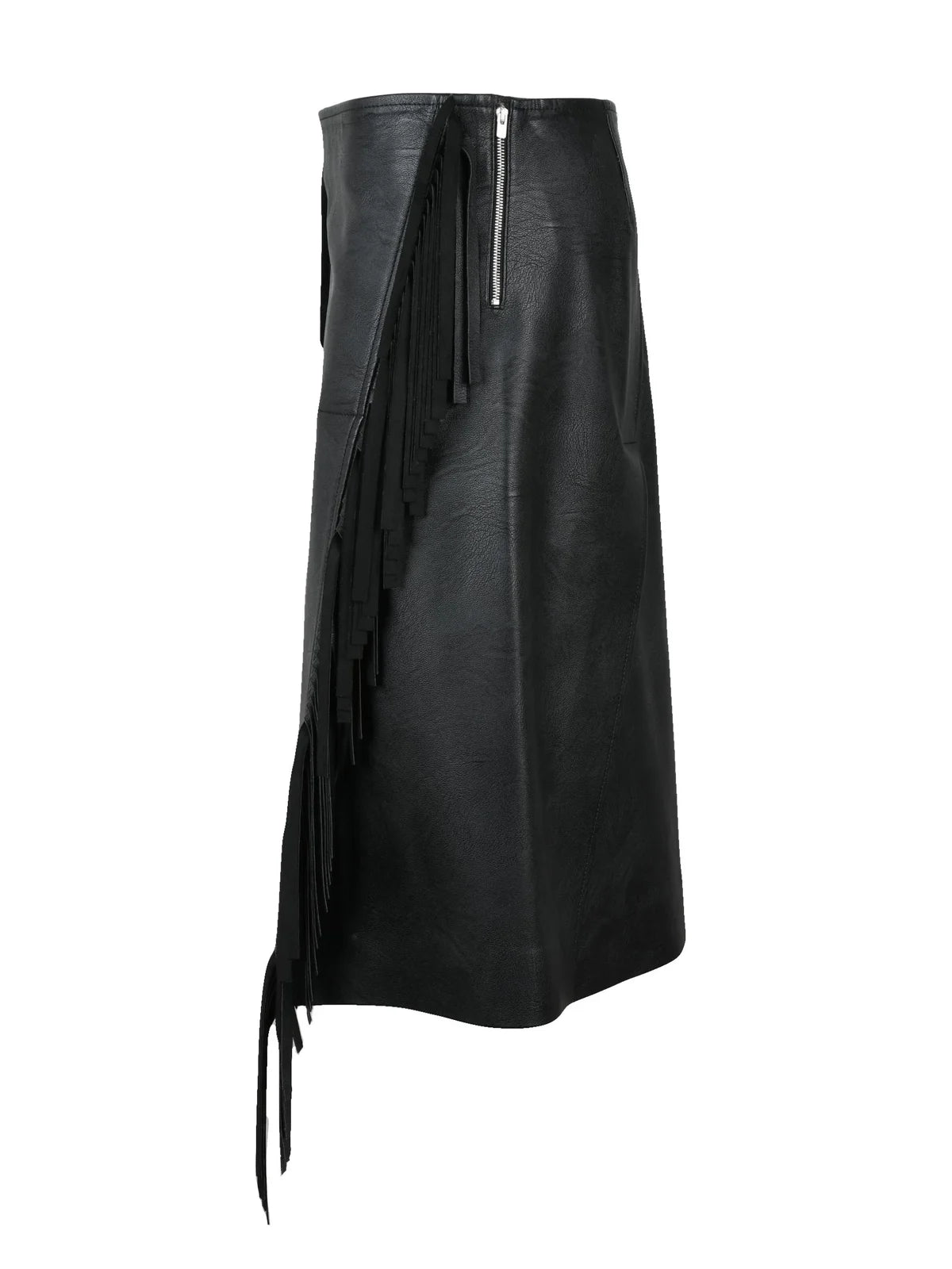 Skirt with Fringes - Black