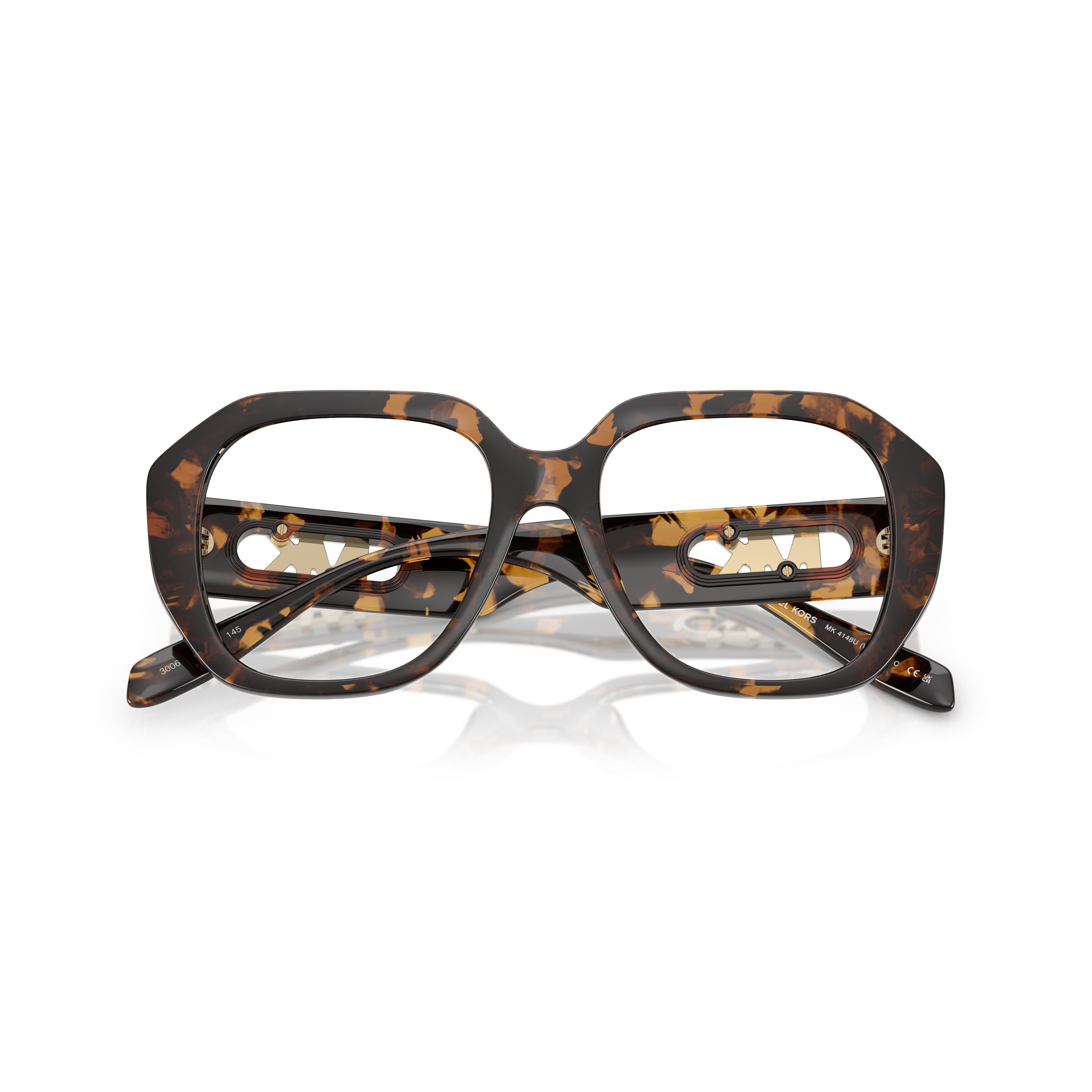 0mk4148u Oversized Tortoiseshell Sunglasses with Gold-tone Logo Detail