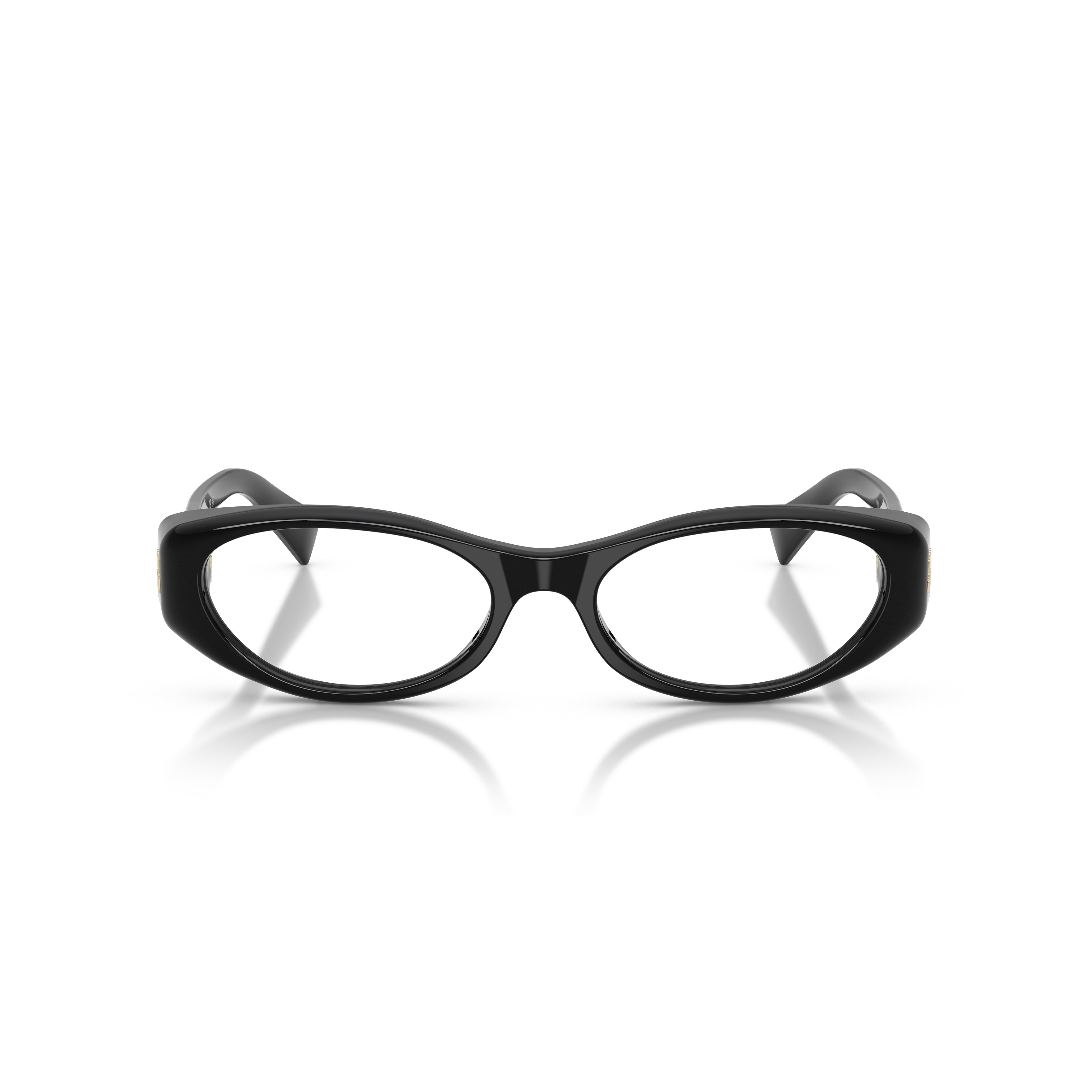 0mu 03zv Oval-Frame Black Acetate Sunglasses