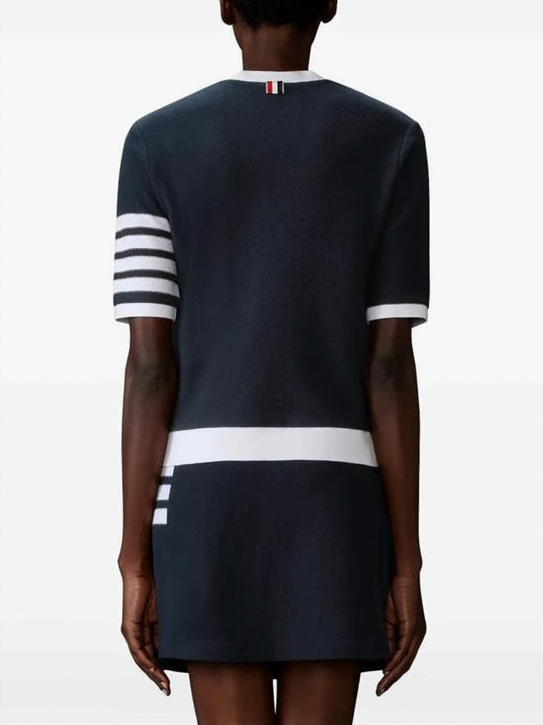 Textured Cotton Piqué Top
