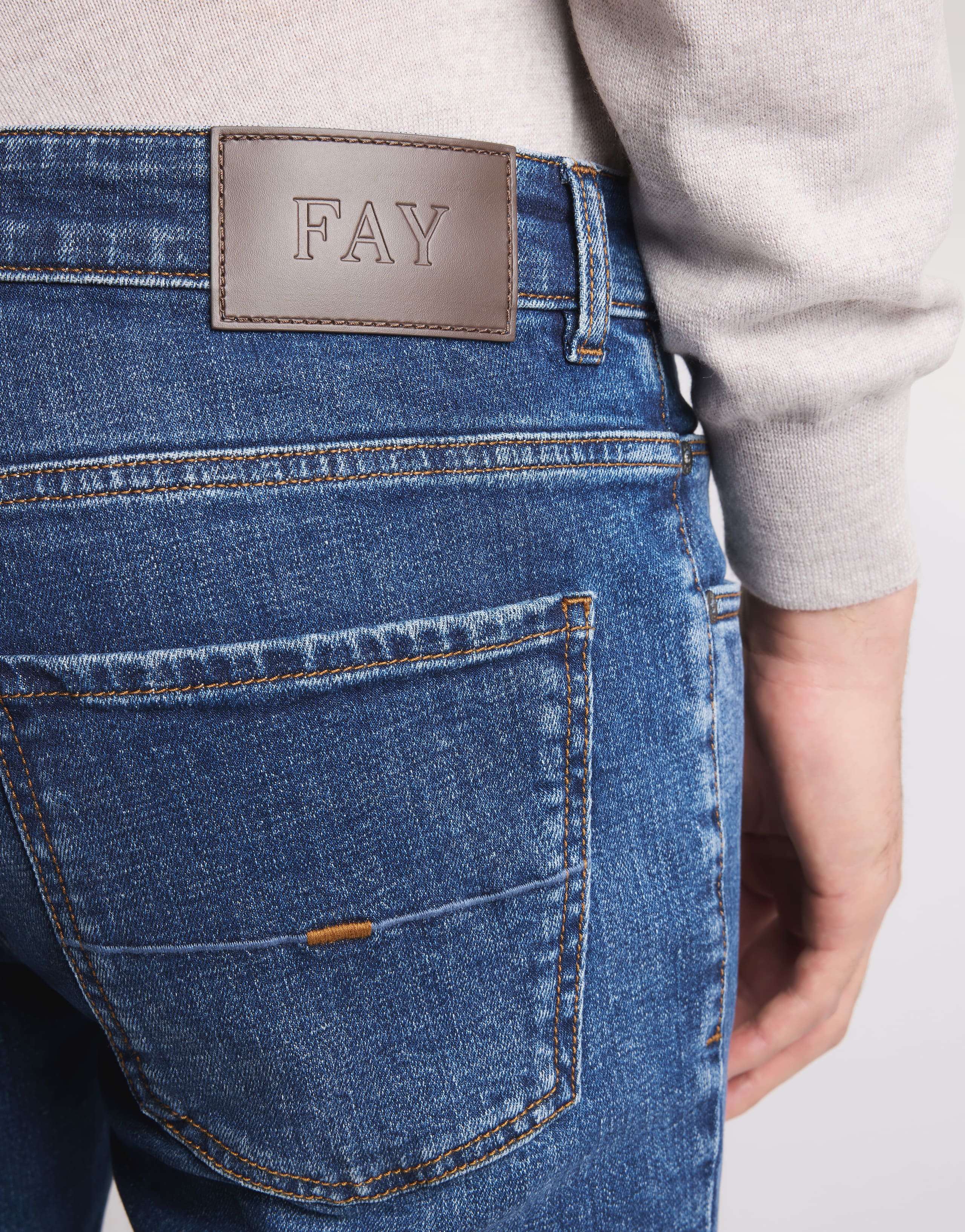 Five-Pocket Royal Blue Denim Jeans