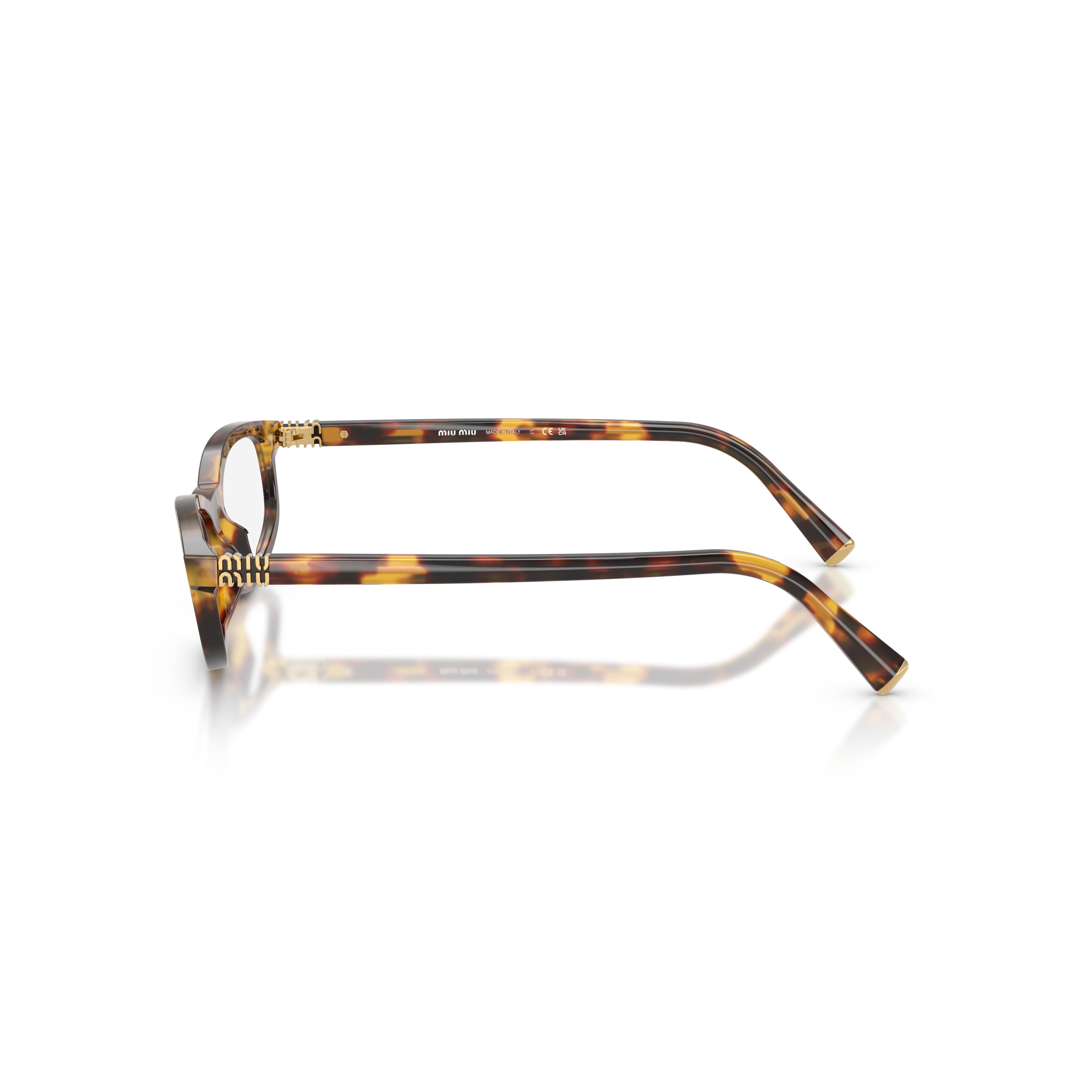 0mu 01zv Rectangular Tortoiseshell Acetate Eyeglasses