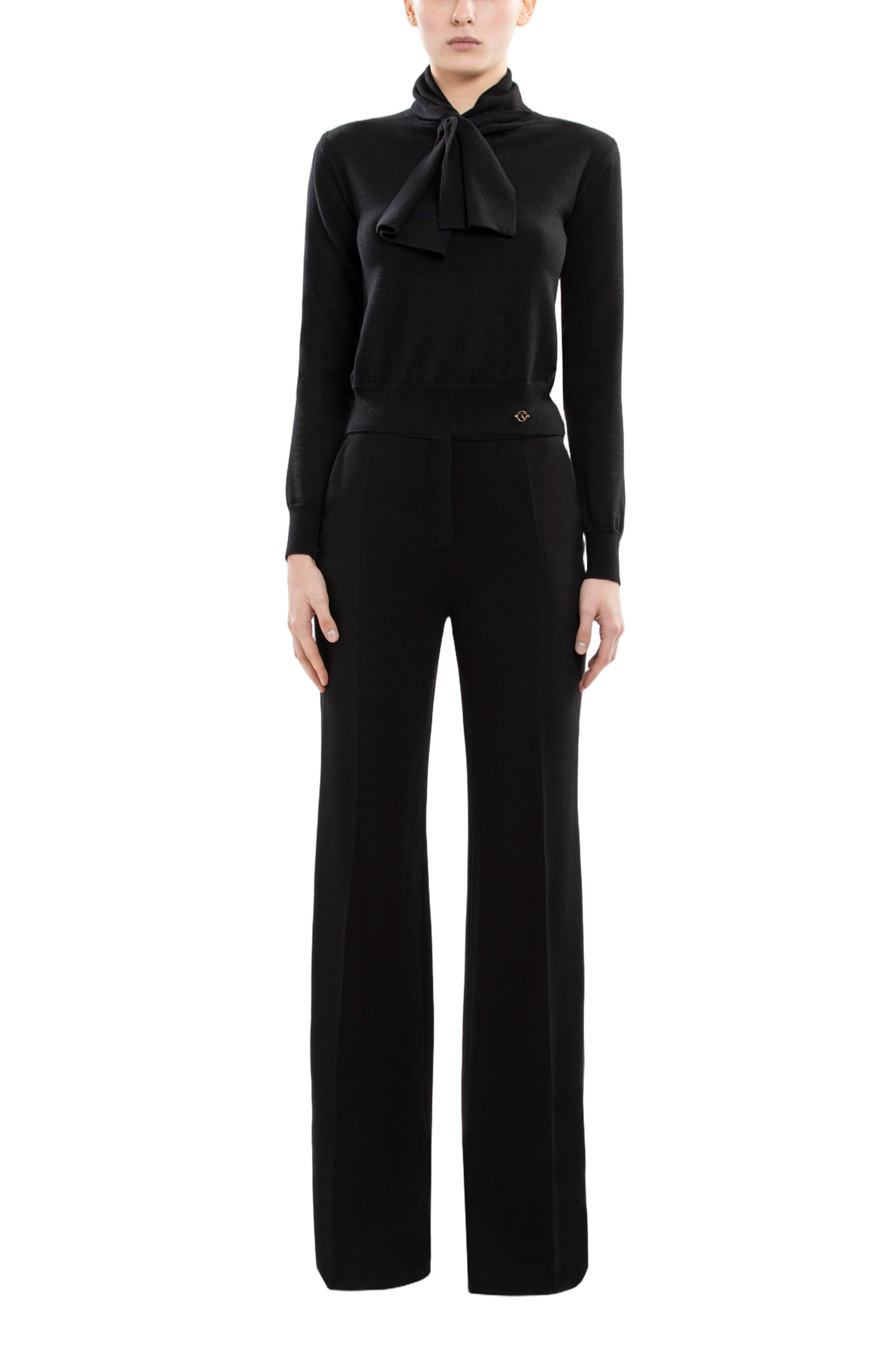 Wool Bow Blouse