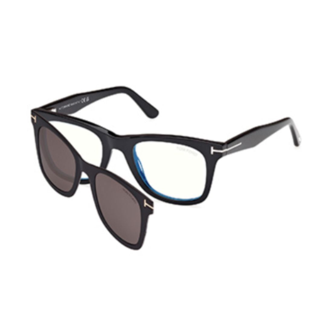 Ft5970-B Black Acetate Eyeglasses