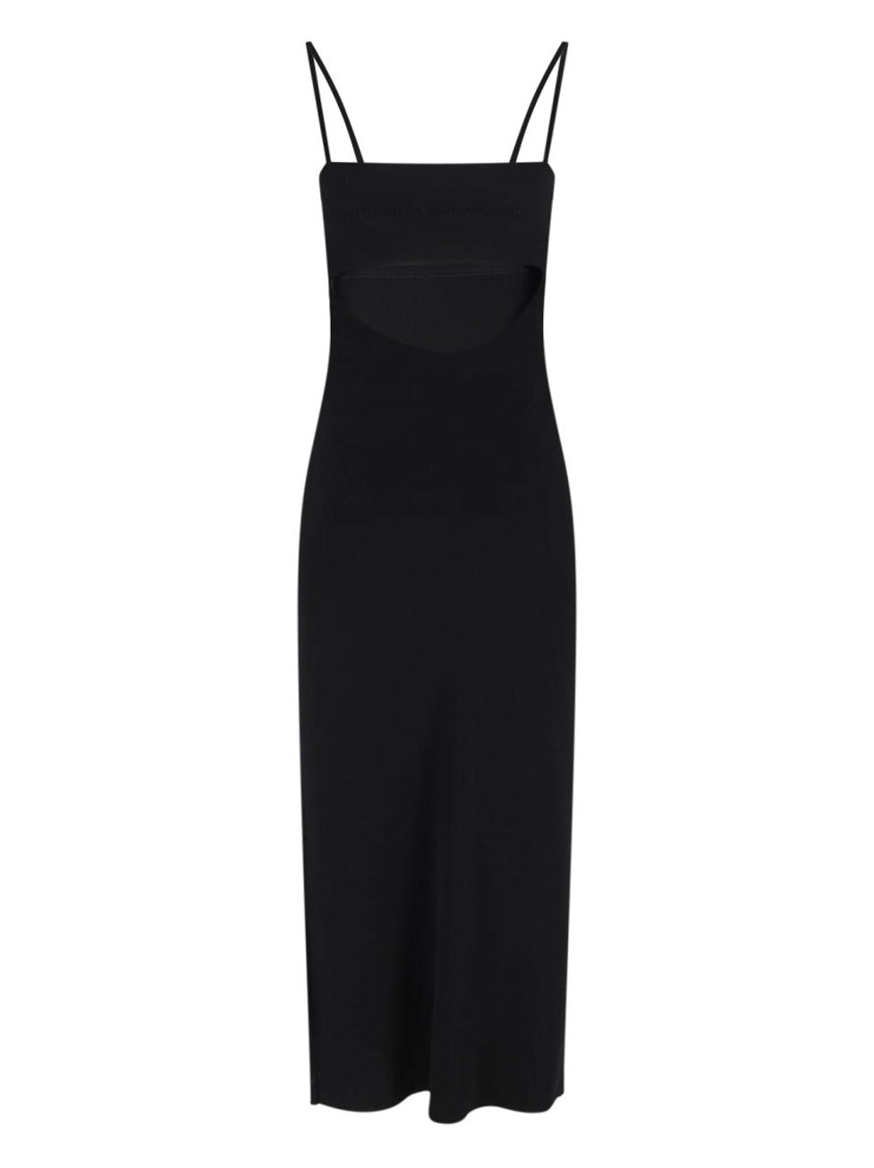 Logo Midi Dress – Black