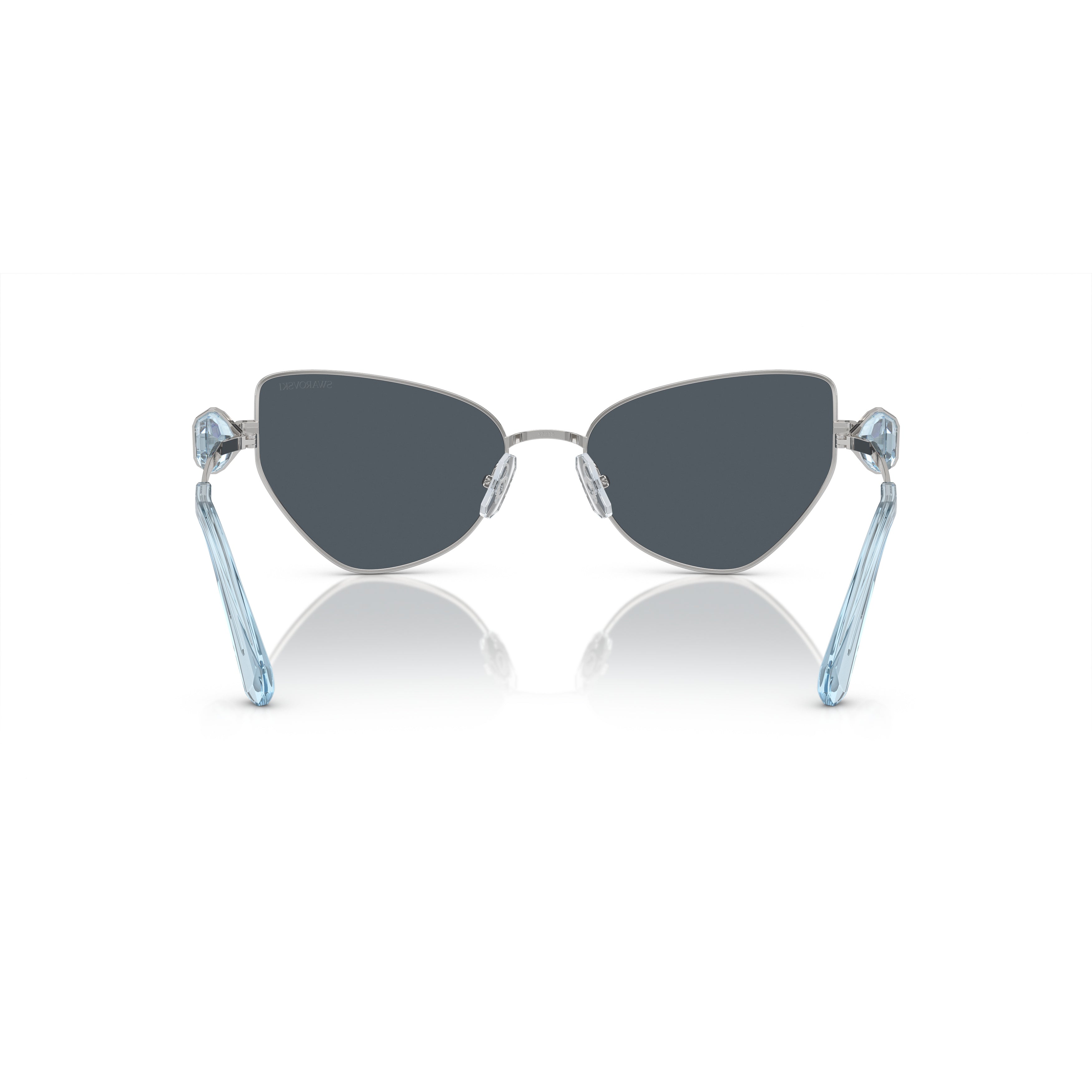 0Sk7003 Angular Cat-Eye Sunglasses with Crystal Embellishments