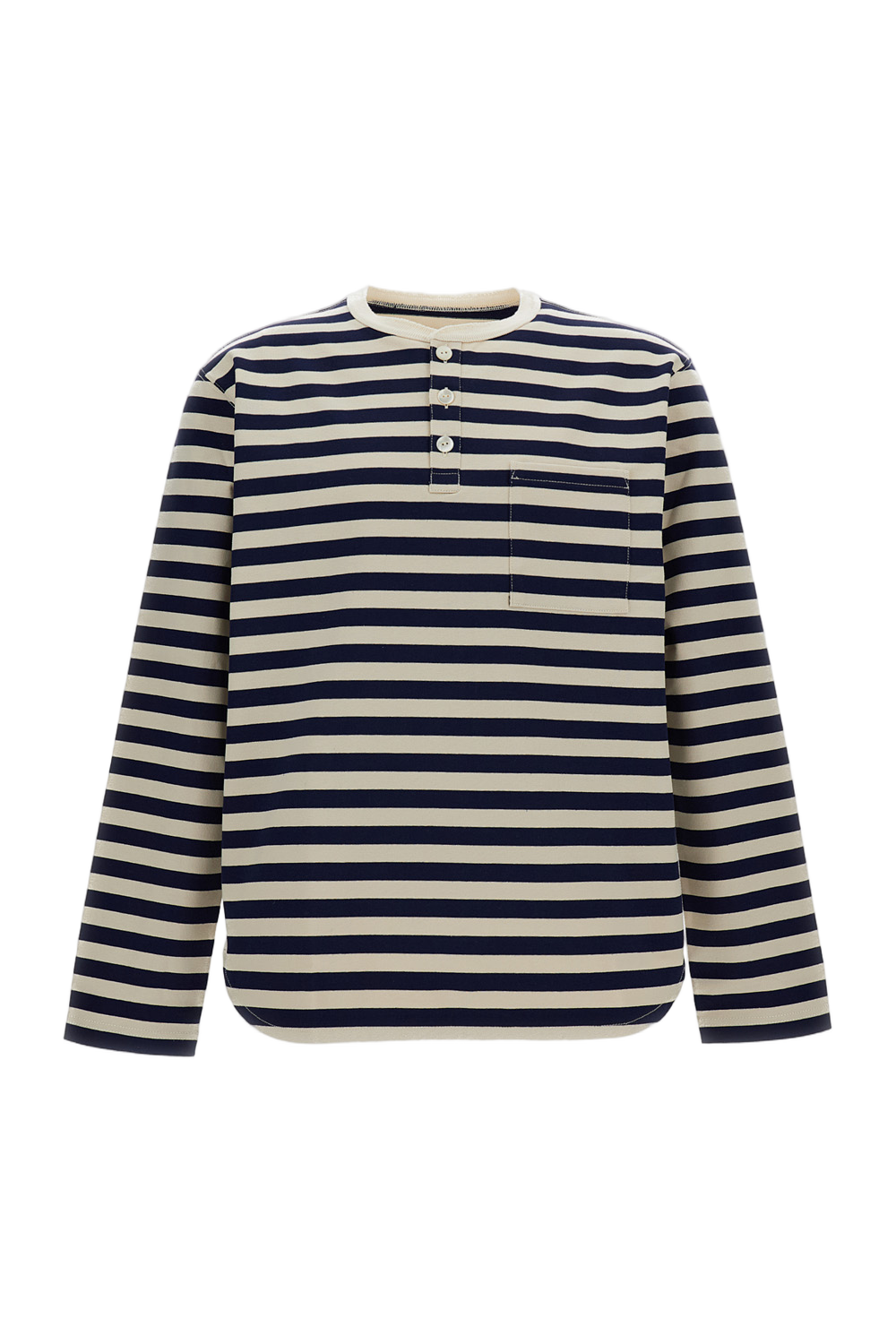 White Striped Long Sleeve T-Shirt