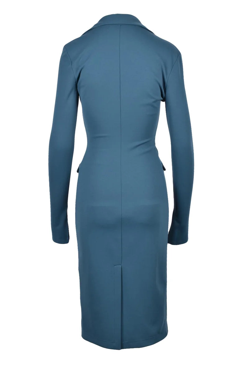 Long Stretch Dress - Blue
