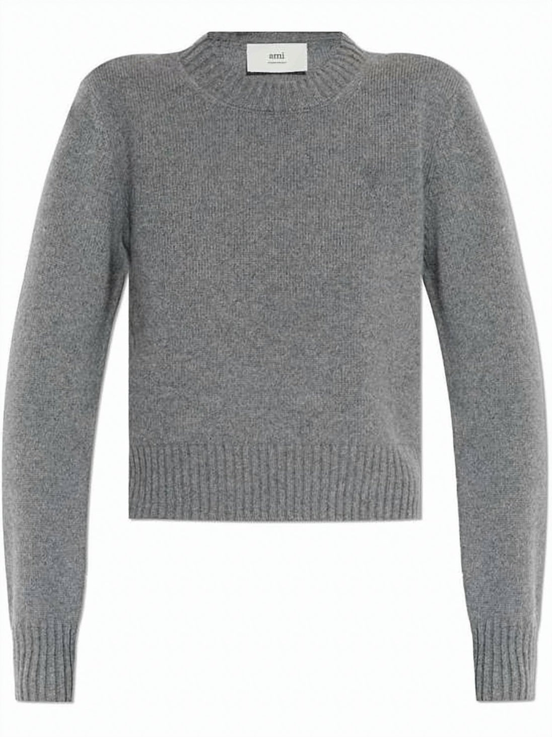 Cashmere Blend Sweater With Ribbed Detailing