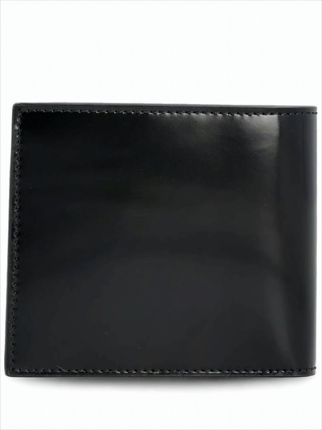 Compact Black Calf Leather Wallet