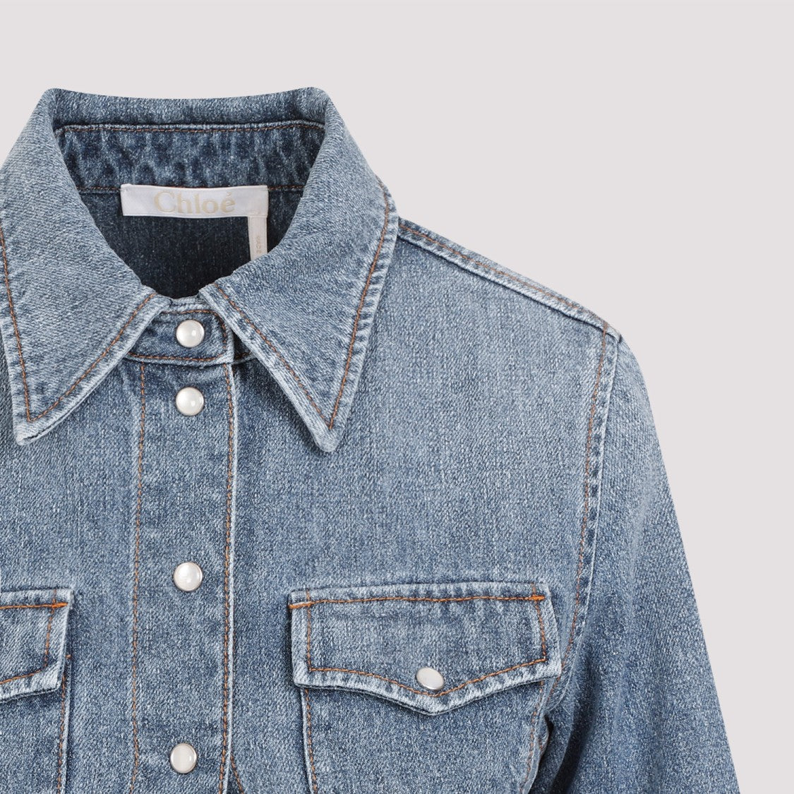 Foggy Blue Cotton Shirt