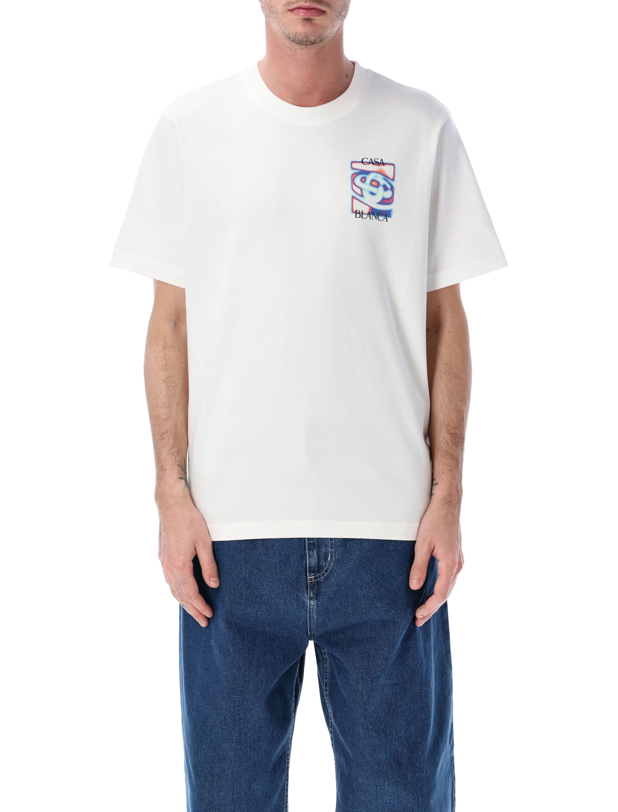 White Heat Map Logo White T-Shirt