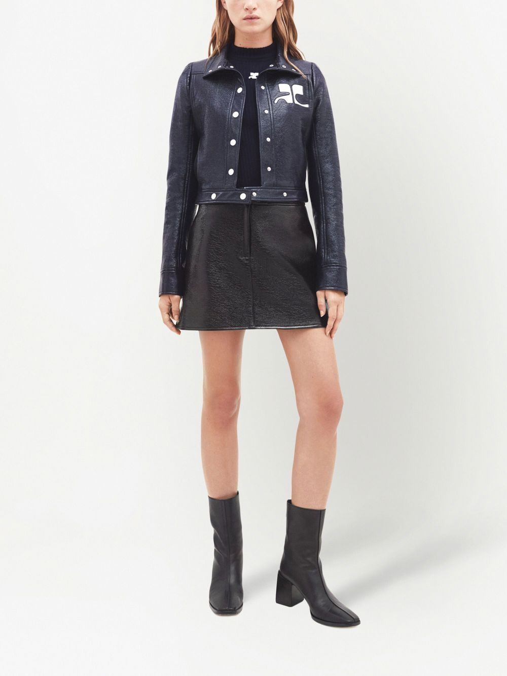 Cropped Navy Blue Jacket