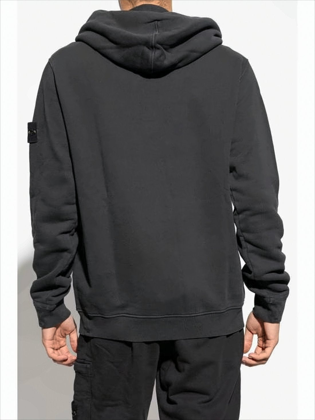 Relaxed Fit Black Hoodie