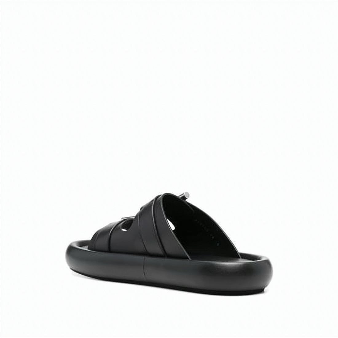 Padded Sole Sandals with Statement Buckles