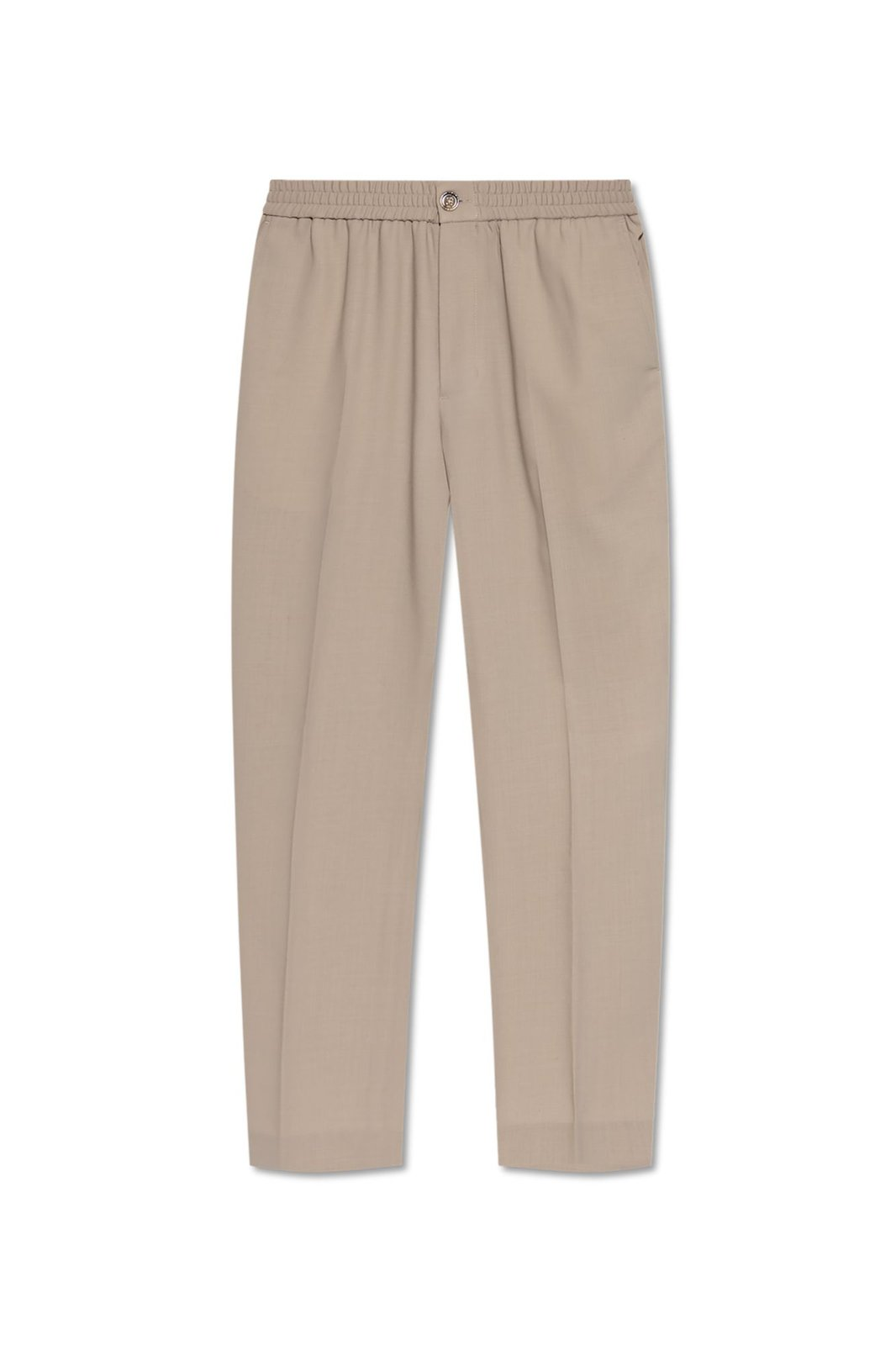 Tailored Straight-Leg Wool Pant