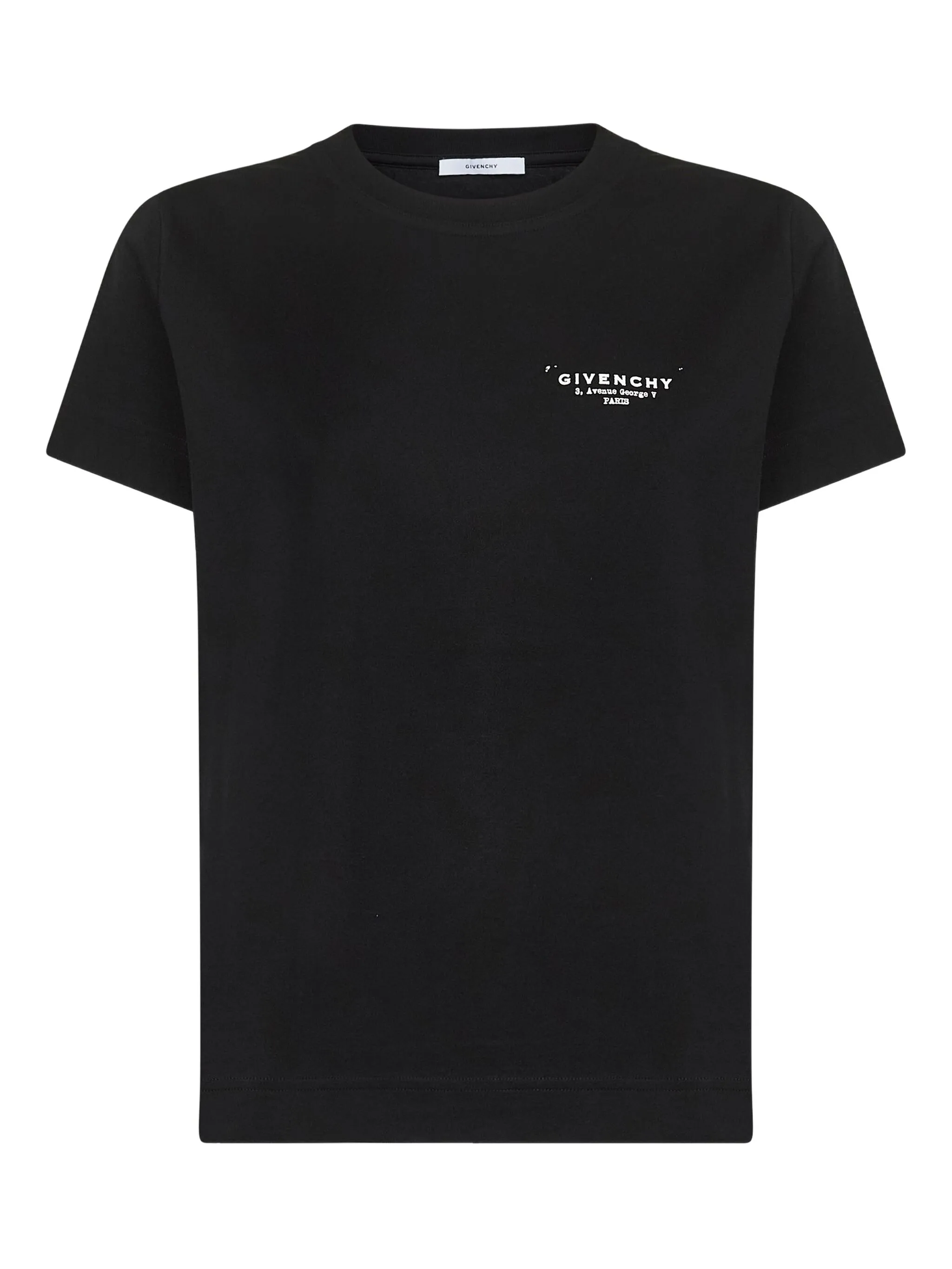 Regular Boxy White Cotton Stamp T-Shirt