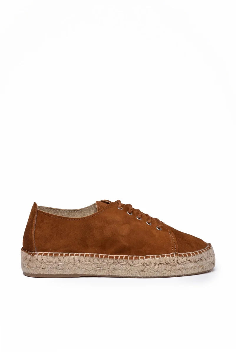 Lace-up Espadrilles - Brown