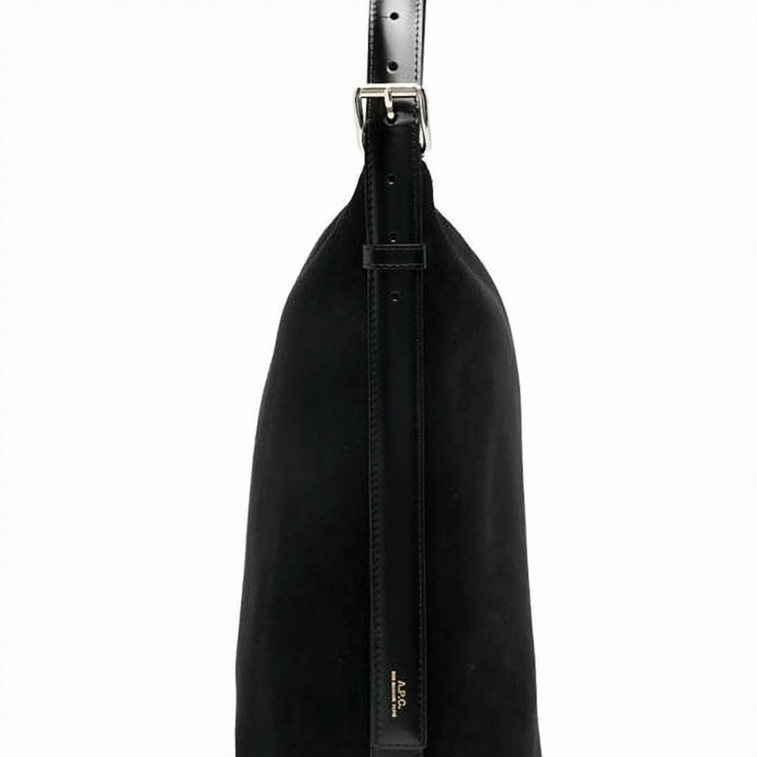 Suede Leather Tote Bag with Minimalist Design and Zip Closure