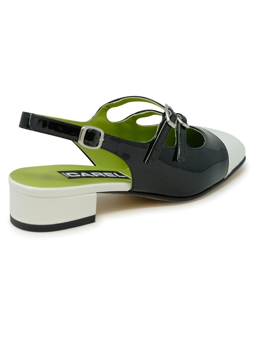 Abricot Leather Ballet Pumps