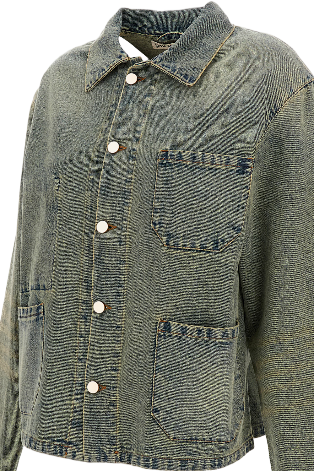Bill' Cropped Denim Workwear Jacket