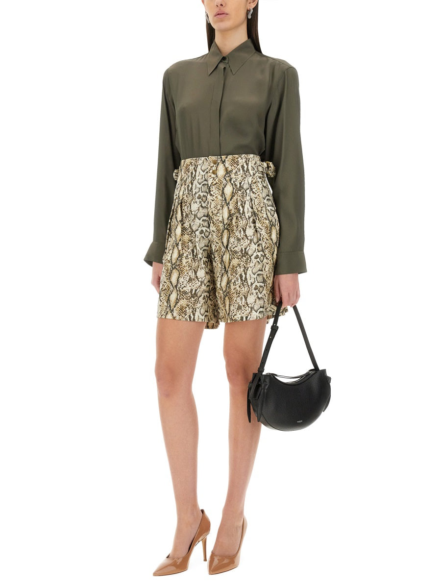 Silk Blend Satin Shirt