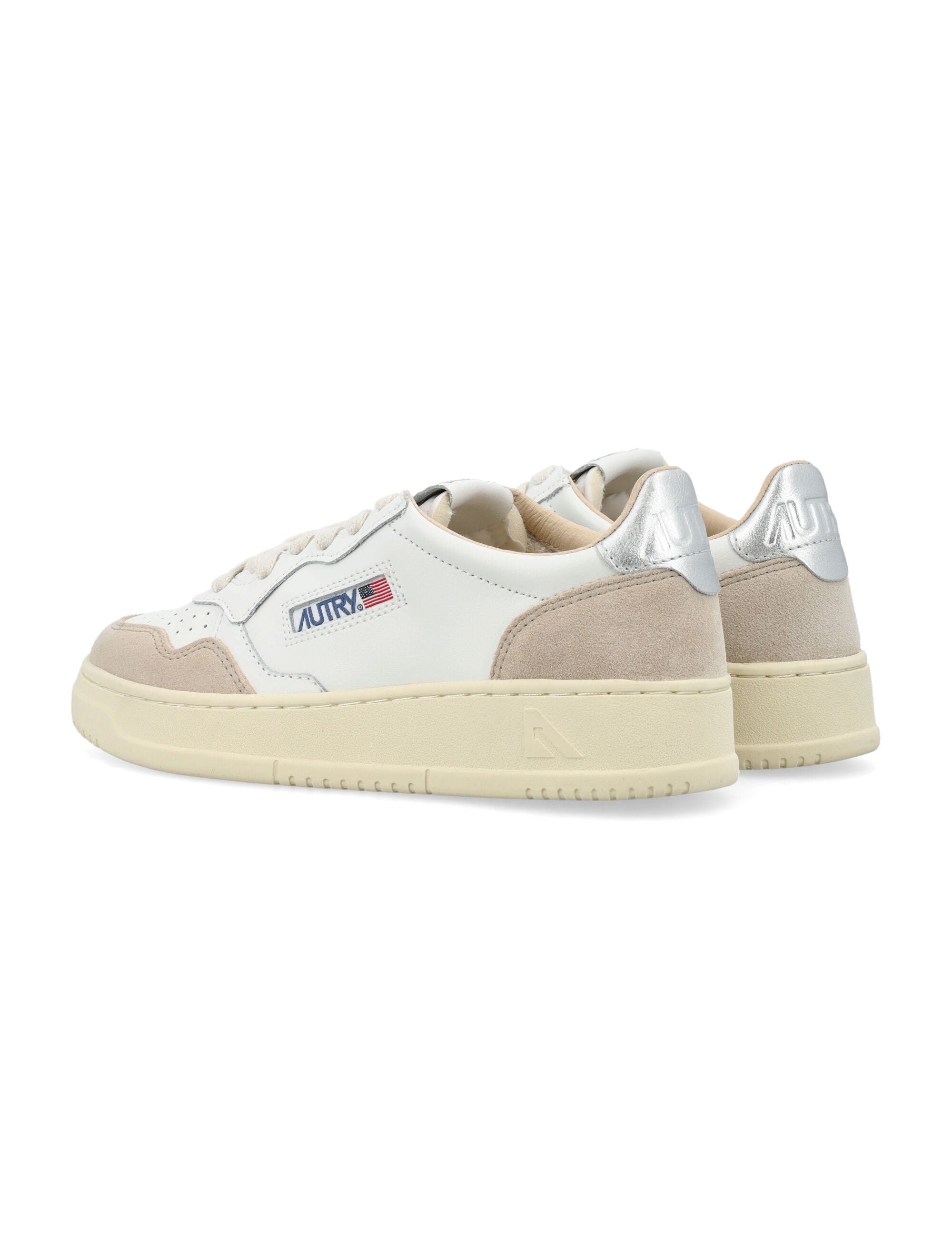 Niskie skórzane zamszowe sneakersy Medalist