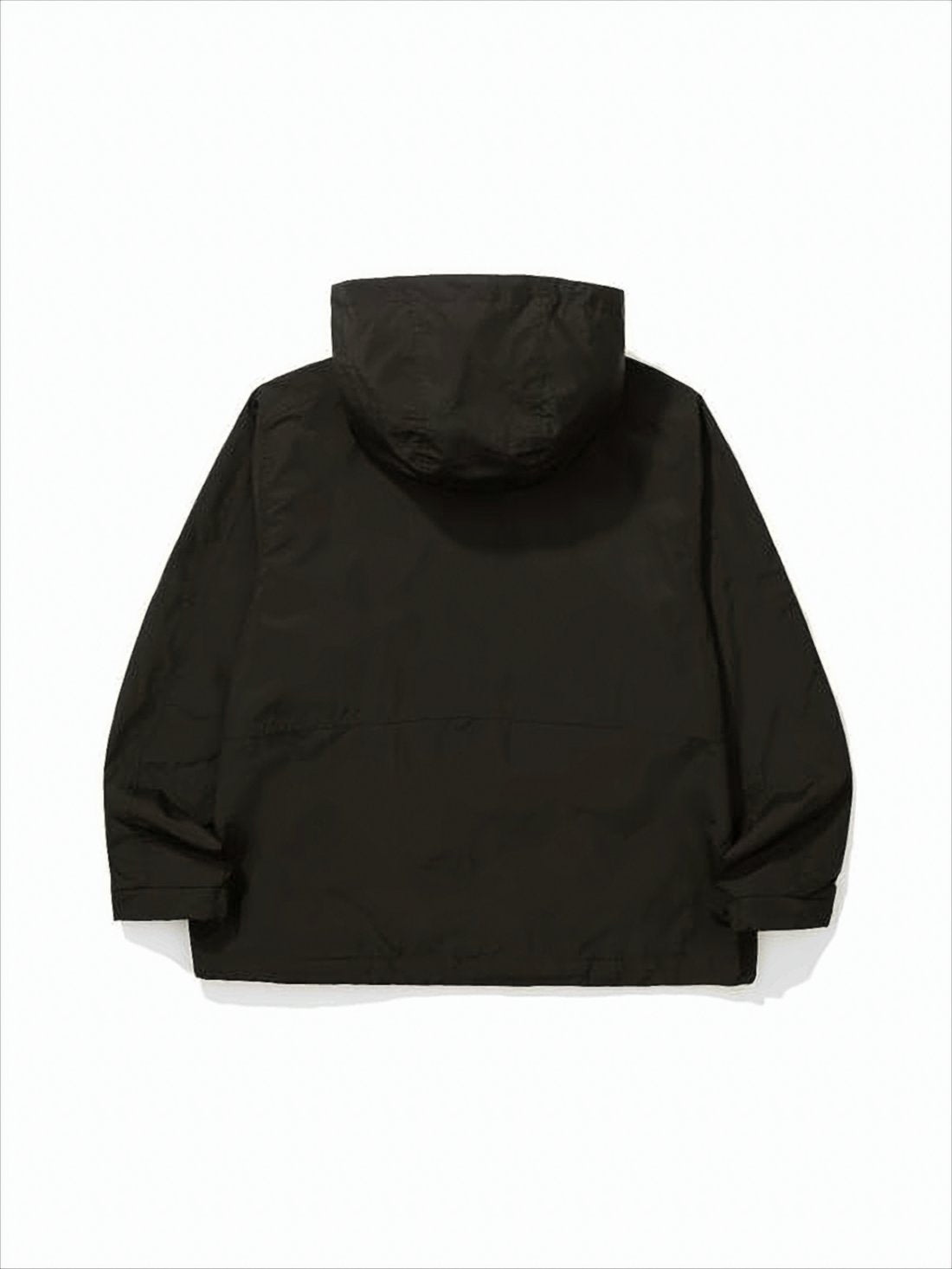 Boxy Cropped Jacket with Hood