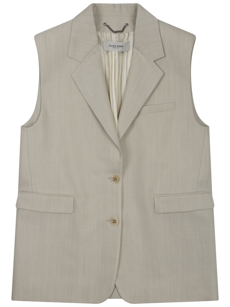 Sleeveless Virgin Wool Vest