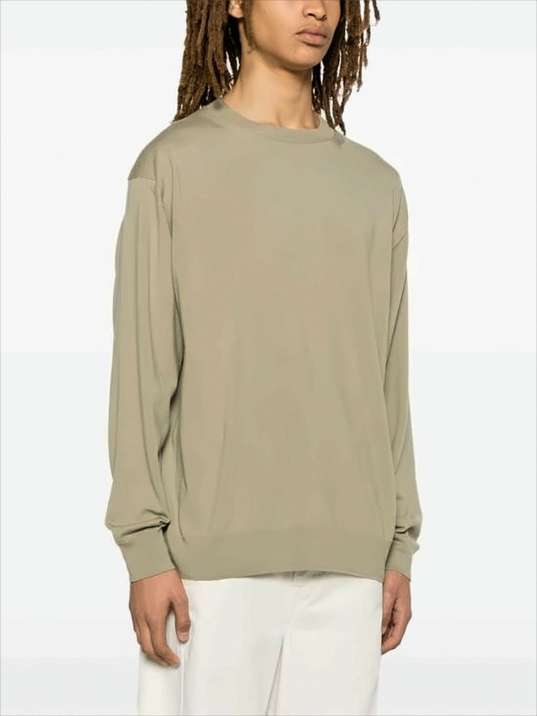 Wool Sweater with Relaxed Fit