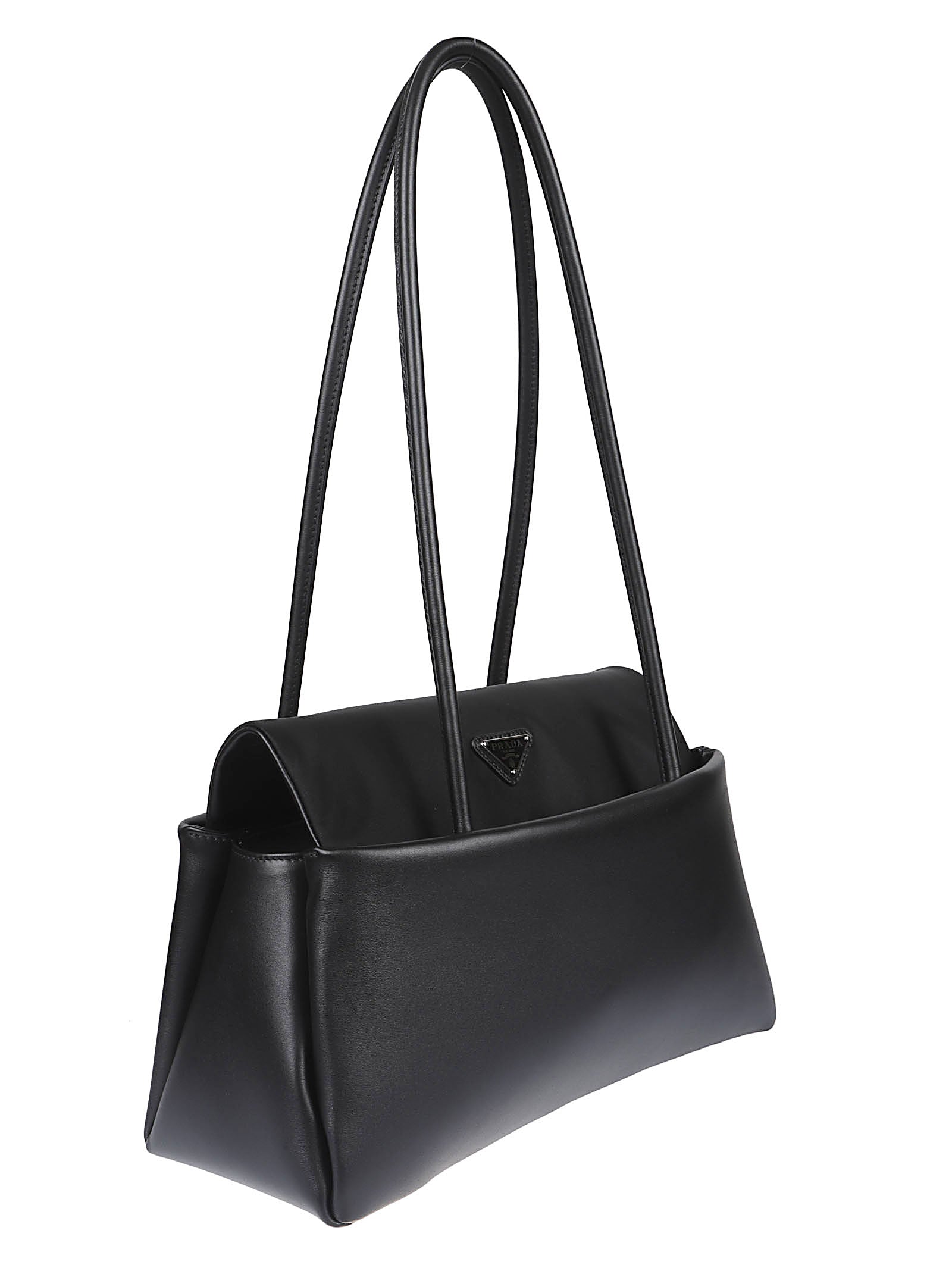 Rectangular Handbag with Flap Closure