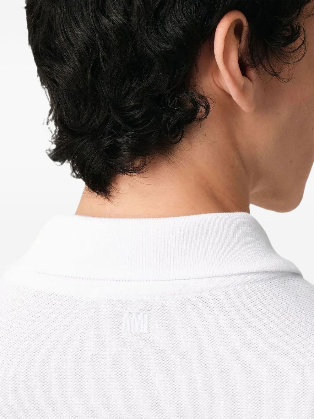 Chalk White Organic Cotton Piqué Polo