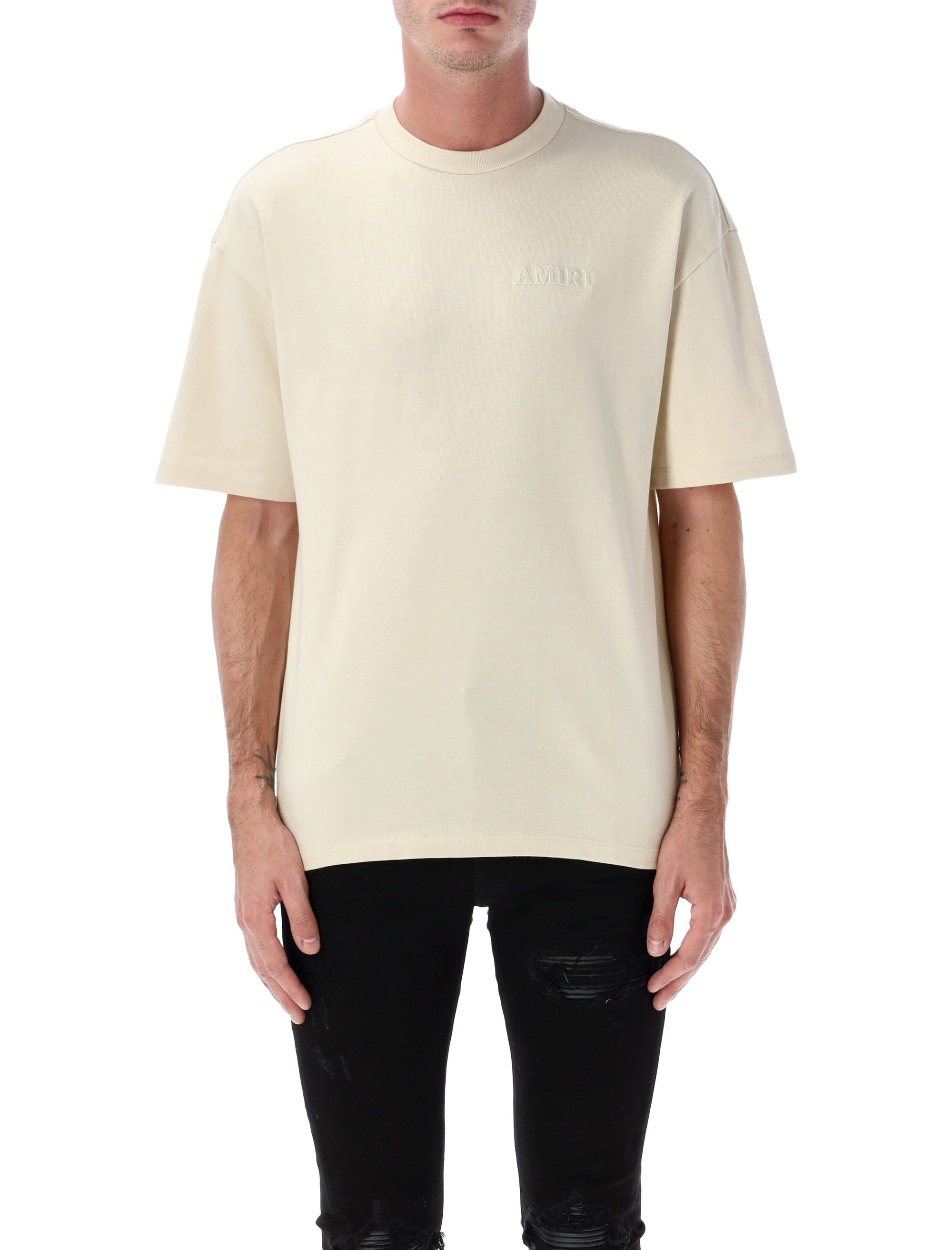 Oversized Cotton T-Shirt With Logo Embroidery