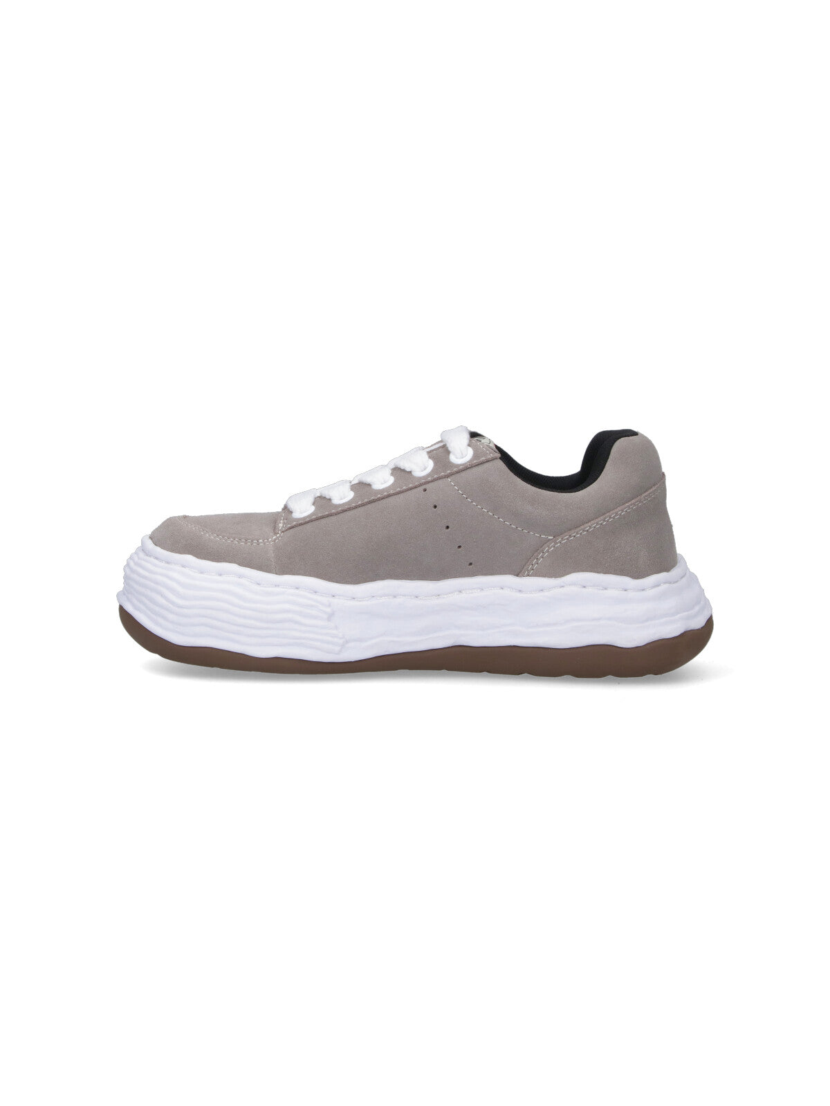 Low-Top Sneakers In Grey Calf Leather