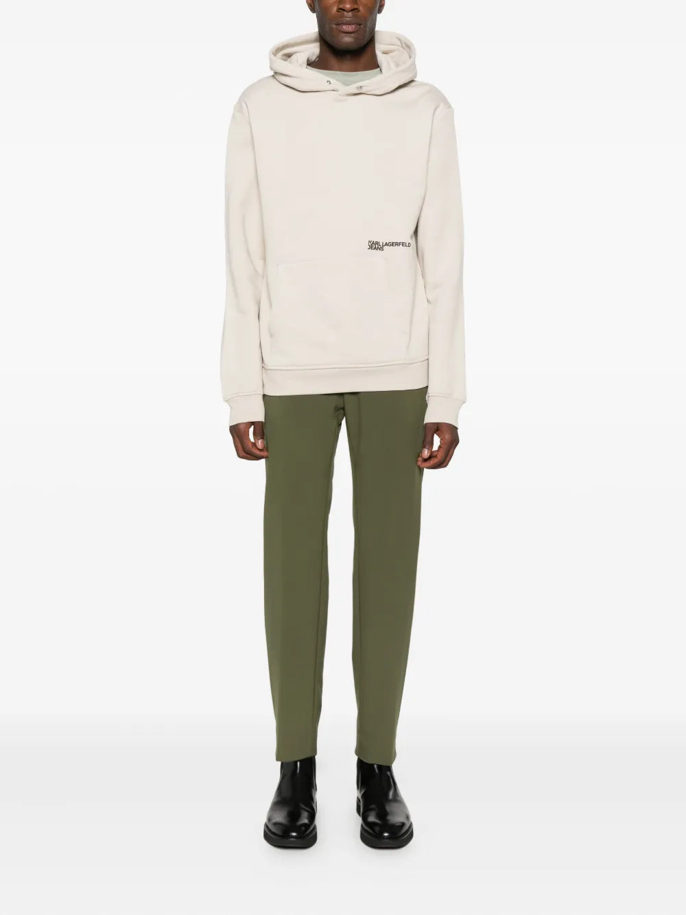 Crew Neck Sweatshirt with Subtle Branding
