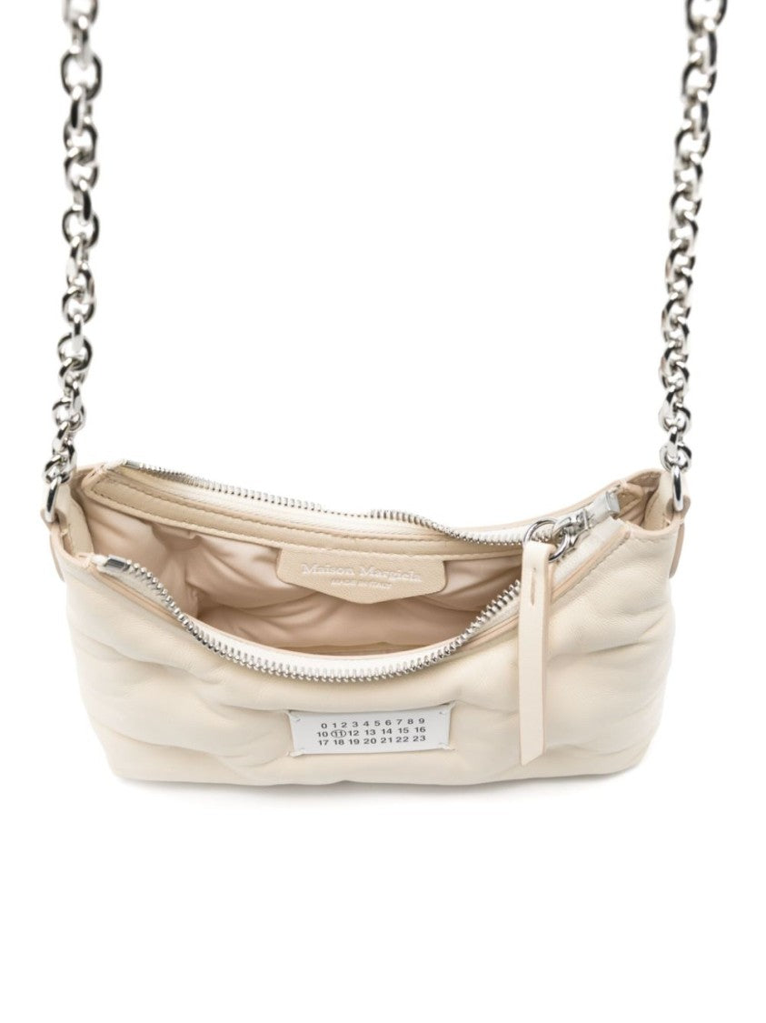 Quilted Nappa Leather Hobo Bag With Chain Strap