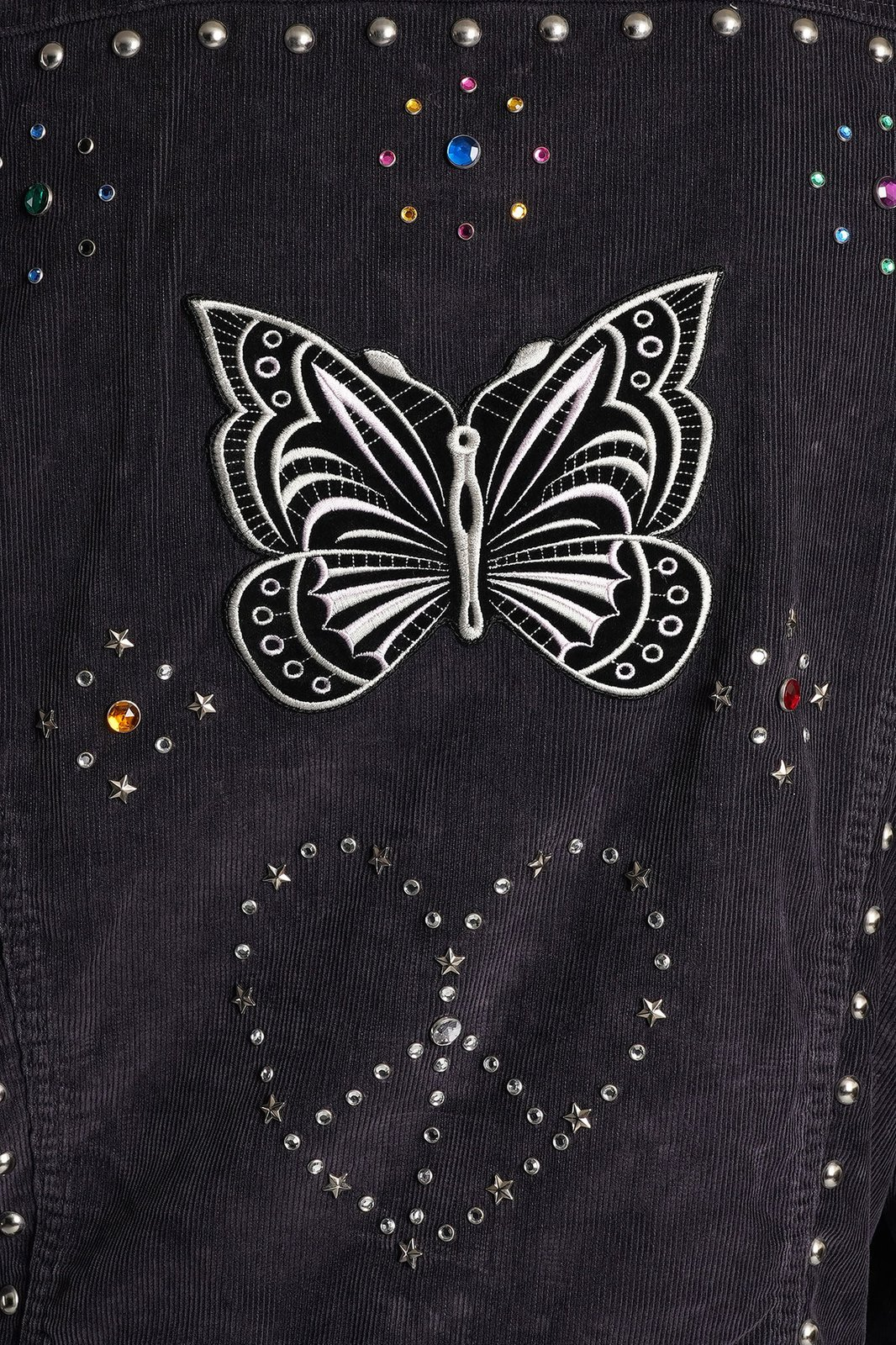 Studded Black Casual Jacket