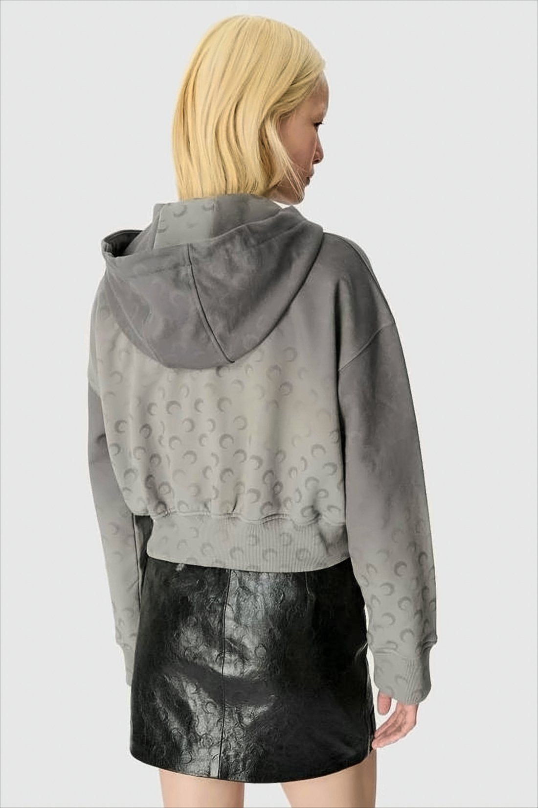 Cropped Zip-Up Hoodie