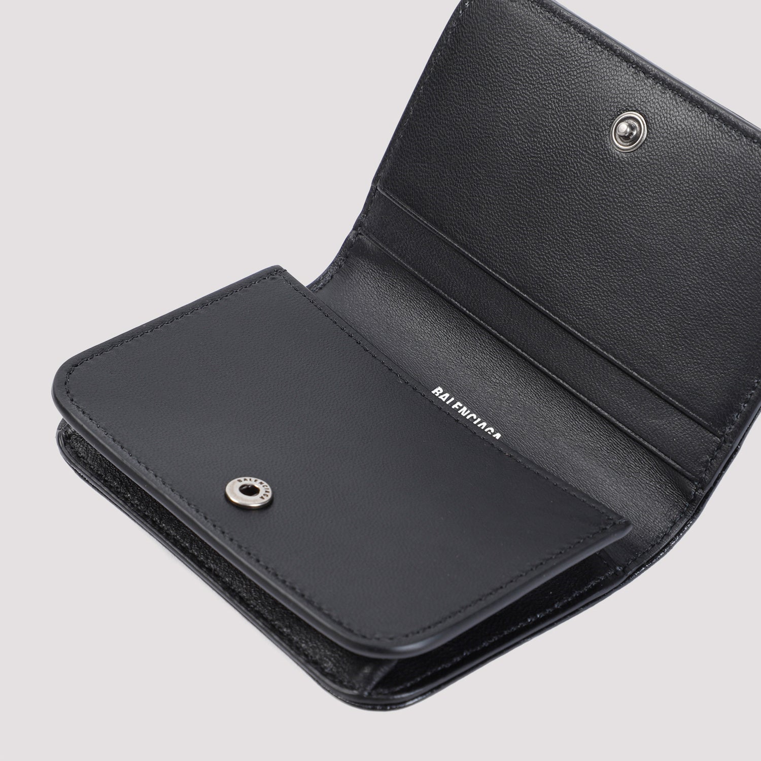 Monaco Fla Ca Hol Black Lamb Leather Credit Card Case