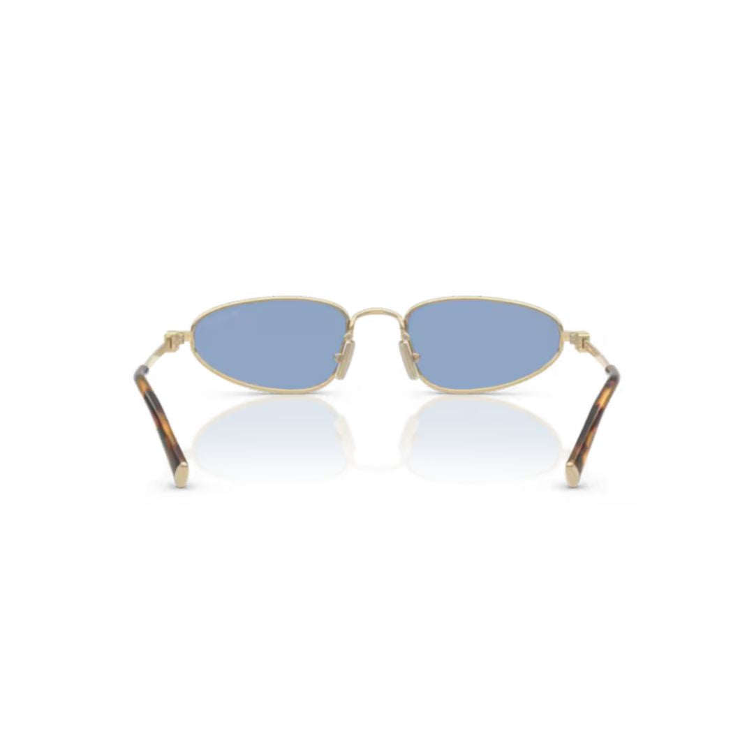 0mu A52s Oval Gold Metal Sunglasses
