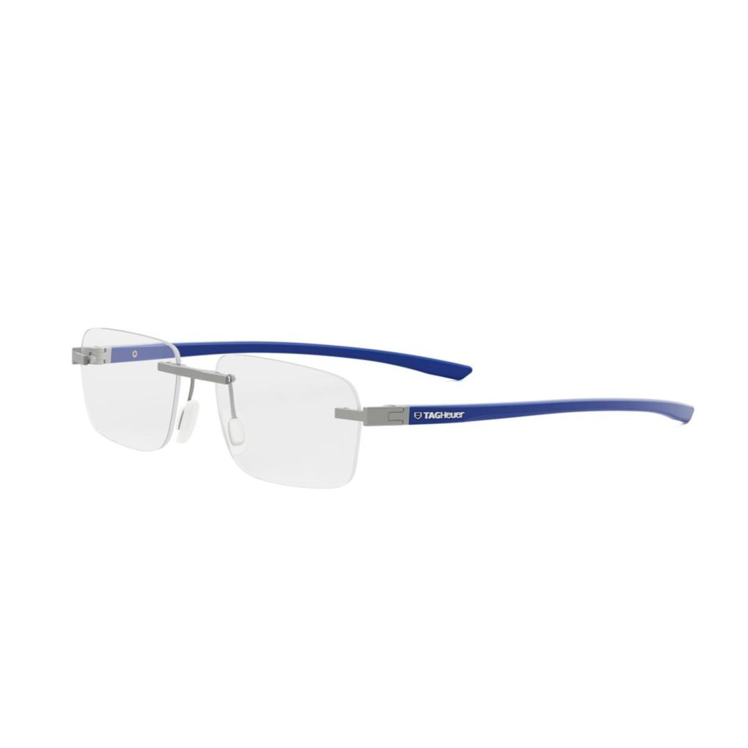 Th50030u Rimless Eyeglasses with Blue Temples