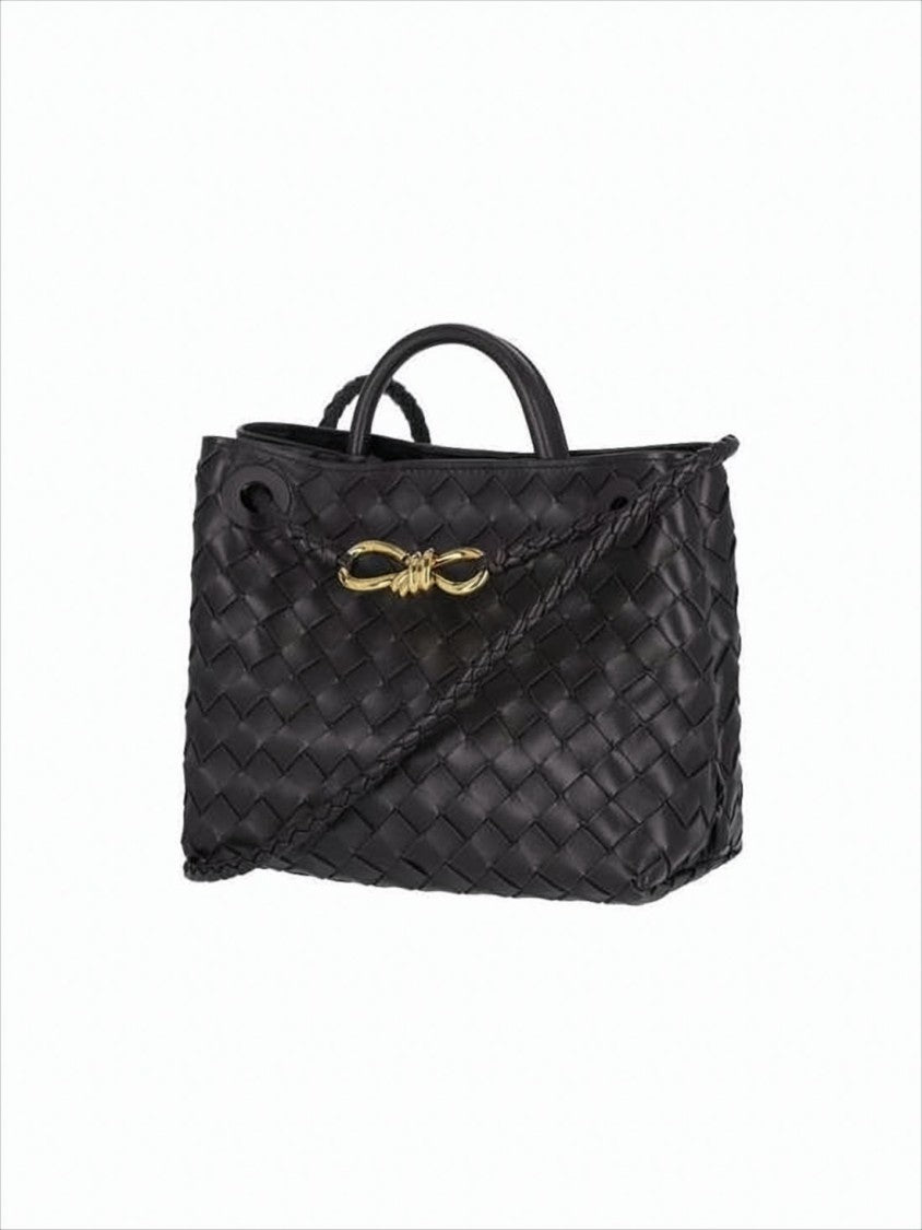 Woven Leather Tote Bag