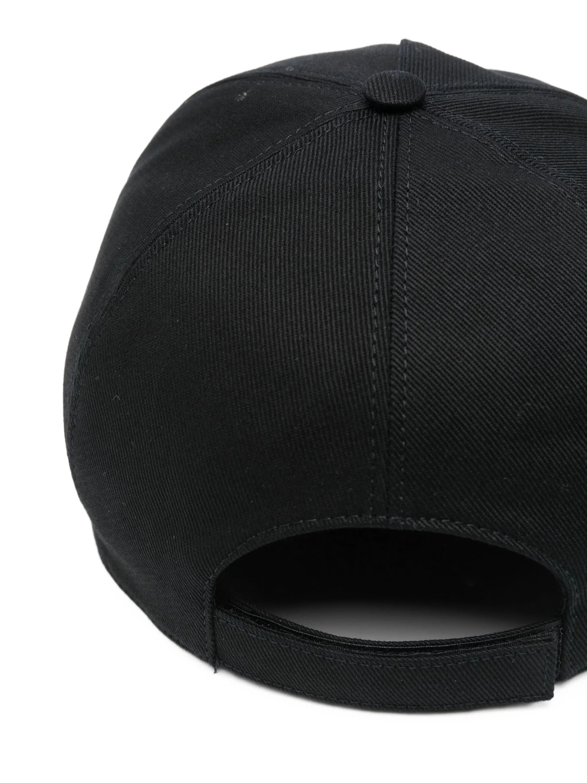 Baseball Structured Black Adjustable Patch Cap