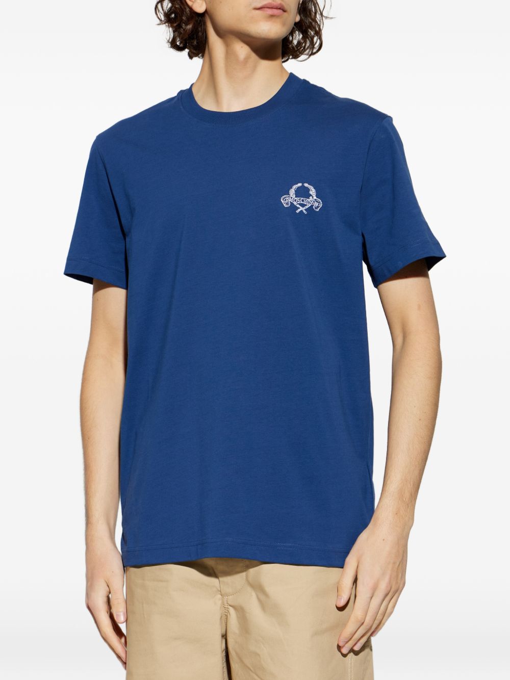 Short-Sleeve Silk and Nylon Crew Neck T-Shirt