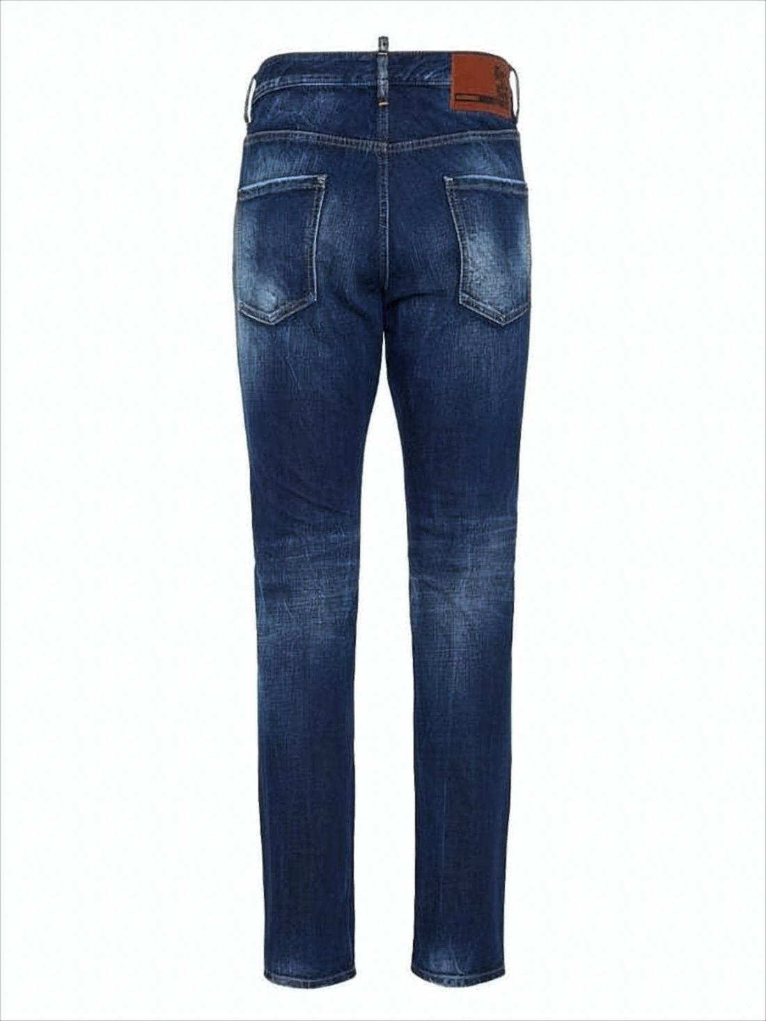 Classic Slim Fit Medium Blue Denim Pants