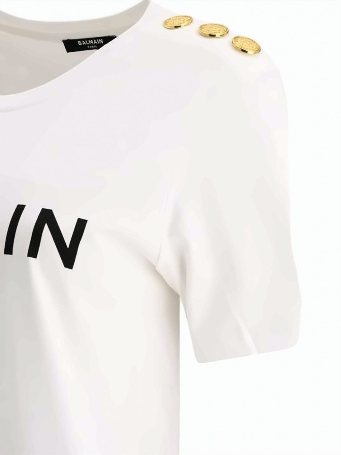Crew Neck T-Shirt with Bold Paris Print