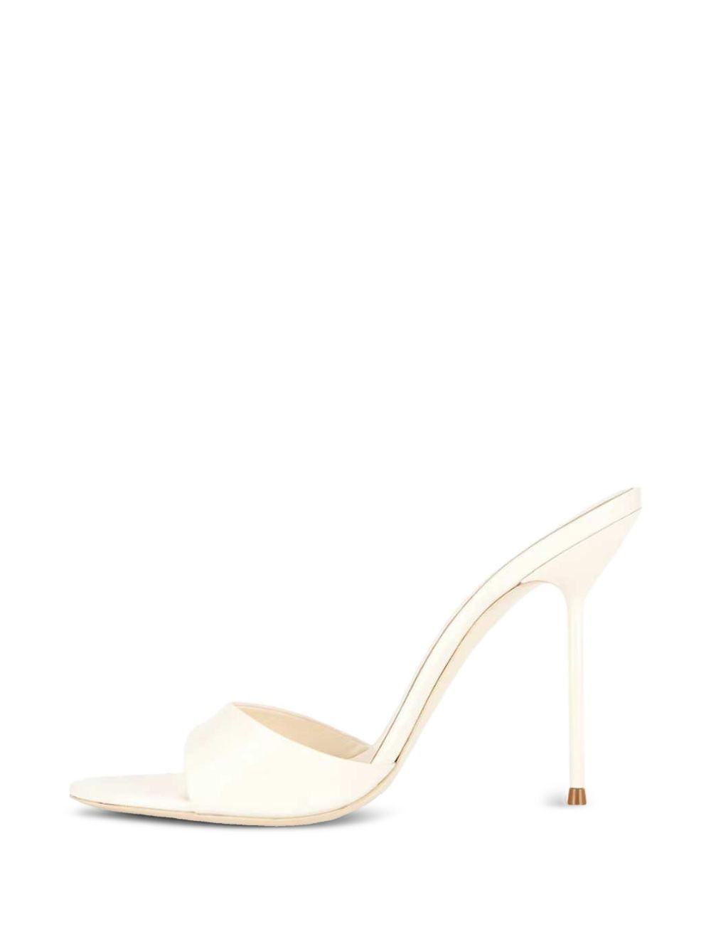 Ivory Silk And Nylon Sandals