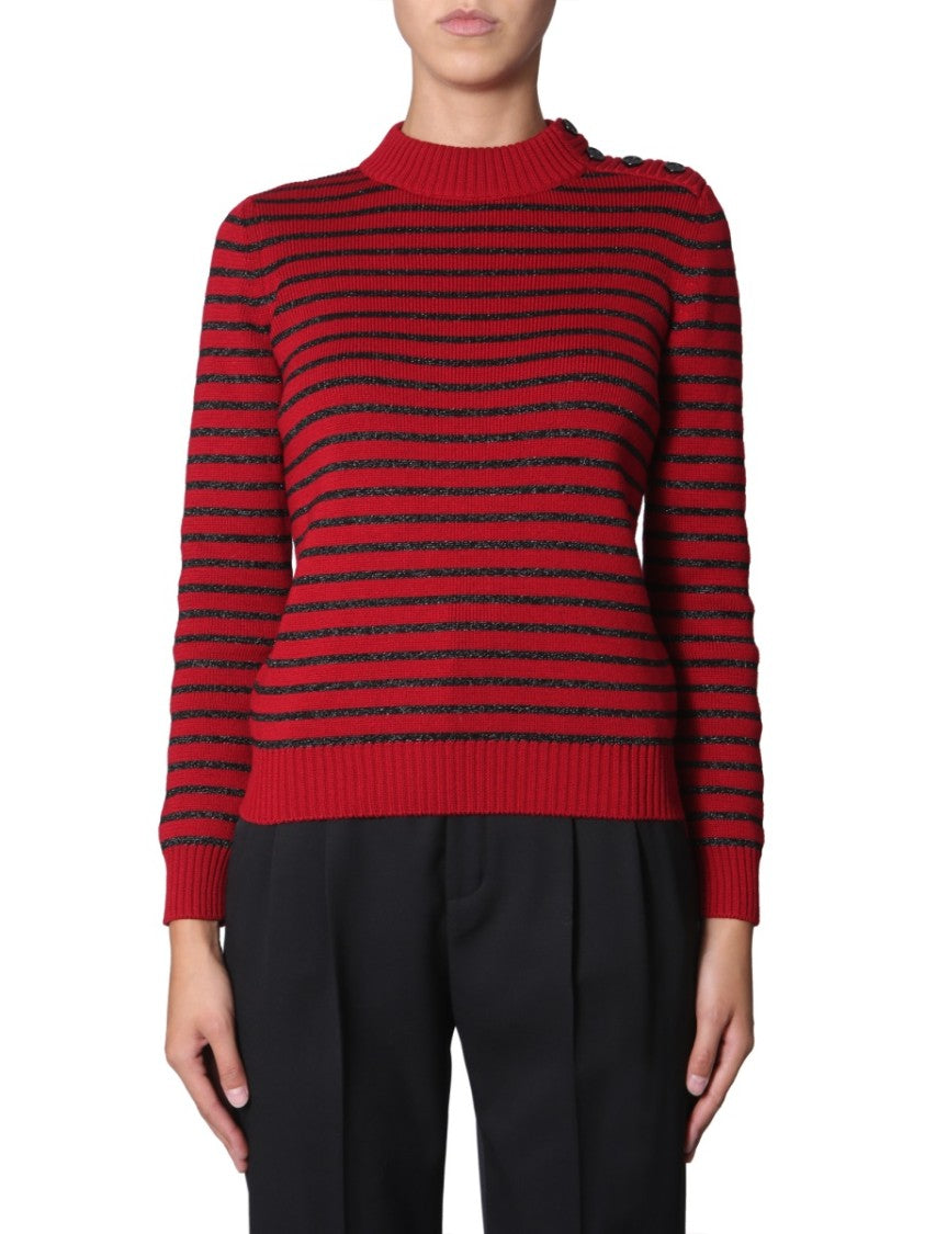 Ribbed Crew Neck Sweater