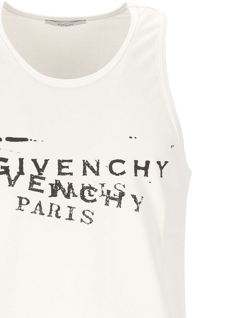 Sleeveless Silk-Nylon Blend T-Shirt