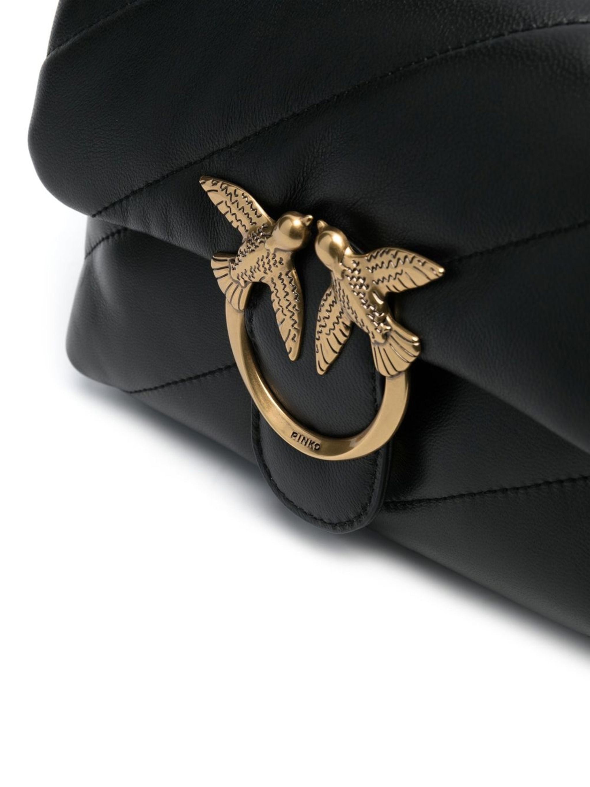 Love Puff Mini Quilted Leather Satchel